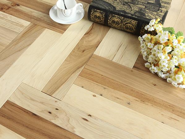 山核桃人字拼本色地板 山核桃人字拼本色地板